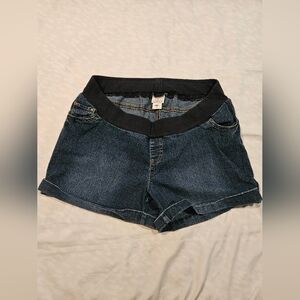 Motherhood Blue and Jean Shorts